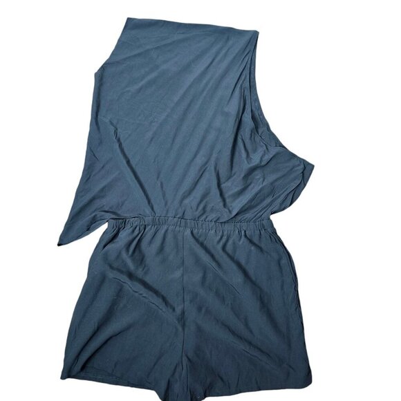 Batwing Sleeve One Shoulder Romper Glam Night Out XL - Picture 2 of 8